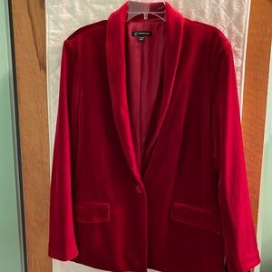 INC crush velvet red